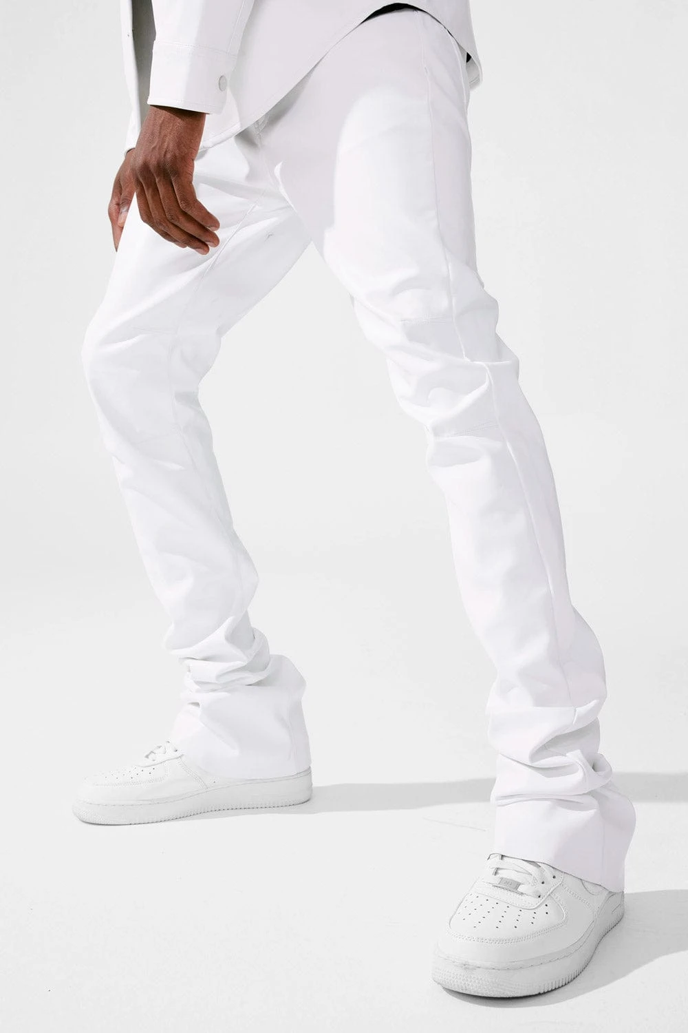 Ross Stacked - Thriller Pants (White) 1 Ross Stacked - Thriller Pants (White)