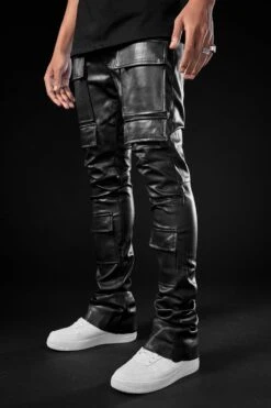 Ross Stacked - Thriller Cargo Pants (Black)