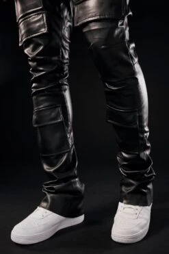 Ross Stacked - Thriller Cargo Pants (Black) 14 Ross Stacked - Thriller Cargo Pants (Black) -Jordan Craig Shop JRF1218 BLACK NEW6