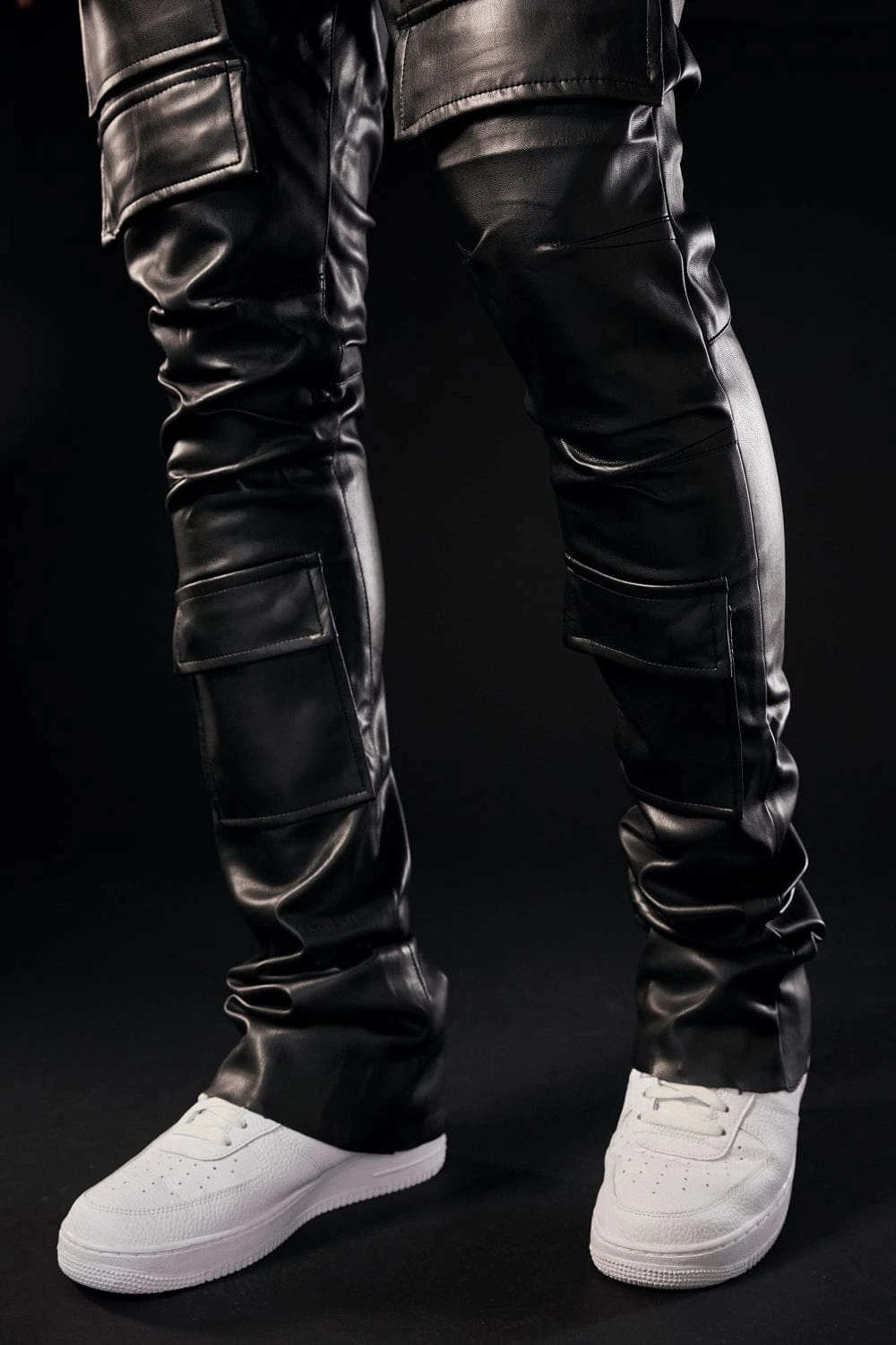 Ross Stacked - Thriller Cargo Pants (Black) 6 Ross Stacked - Thriller Cargo Pants (Black) - Image 6