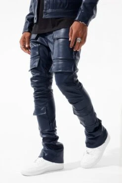 Ross Stacked - Thriller Cargo Pants -Jordan Craig Shop JRF1218 MIDNIGHT BLUE MODEL1