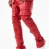 Ross Stacked - Thriller Cargo Pants (Red) 7 Ross Stacked - Thriller Cargo Pants (Red) -Jordan Craig Shop JRF1218 RED MODEL1 1