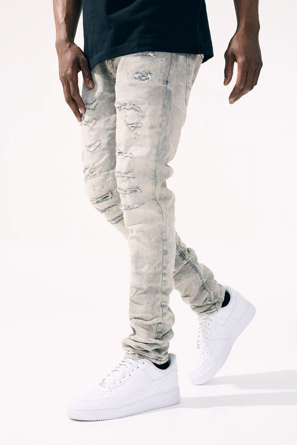 Sean - High Point Denim (Bone White) 2 Sean - High Point Denim (Bone White) - Image 2