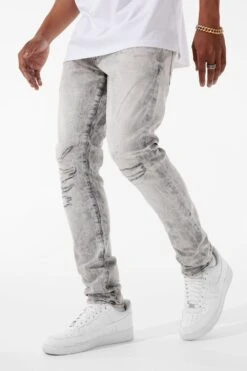 Sean - Attitude Denim (Monochrome) -Jordan Craig Shop JS1214 BONE WHITE MODEL1
