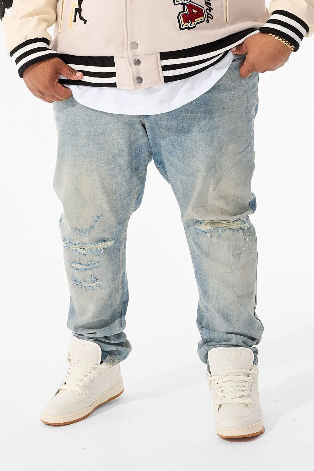 Big Men's Sean Attitude Denim (Iced Lager) 1 Big Men's Sean Attitude Denim (Iced Lager)