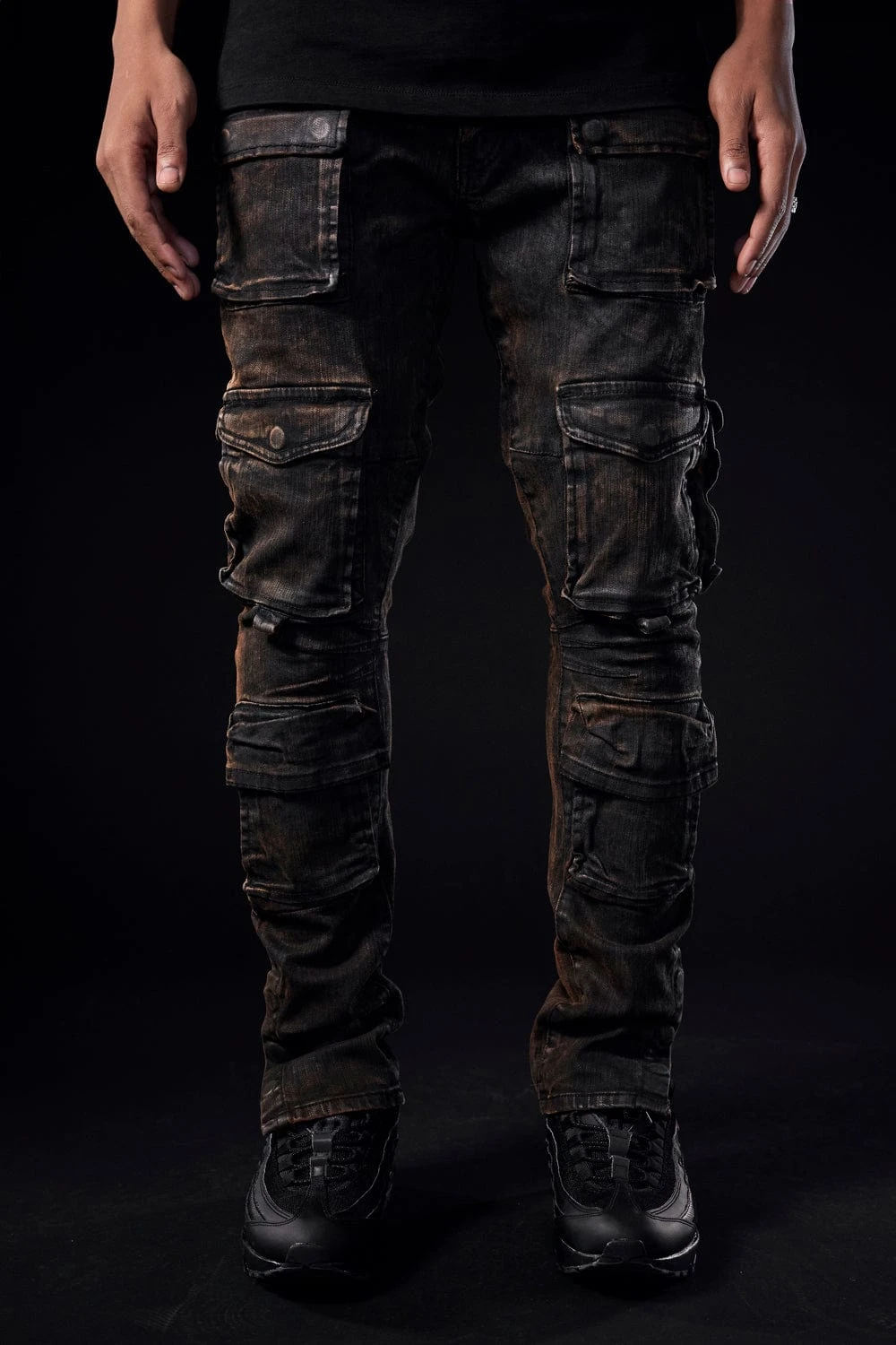 Sean - Carbon Cargo Denim (Black Copper Wash) 3 Sean - Carbon Cargo Denim (Black Copper Wash) - Image 3
