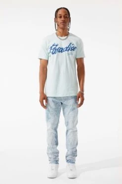 Sean - Cracked Denim (Ice Blue) -Jordan Craig Shop JS1230 ICE BLUE MODEL2