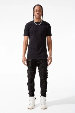 Sean - Carbon Cargo Denim (Black Copper Wash) 17 Sean - Carbon Cargo Denim (Black Copper Wash) -Jordan Craig Shop JS2121 BLACK COPPER WASH MODEL1