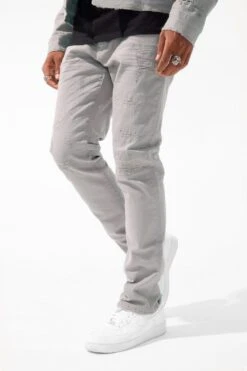 Sean - Tribeca Twill Pants (FW24 Exclusive Colors) -Jordan Craig Shop JS990R LIGHT GREY MODEL1