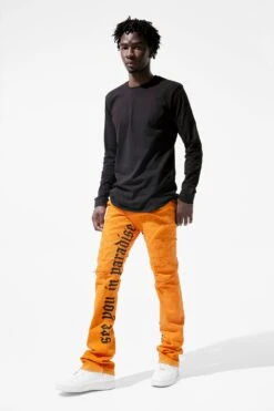 Martin Stacked - See You In Paradise Denim (Tangerine) -Jordan Craig Shop JTF1154A TANGERINE MODEL2