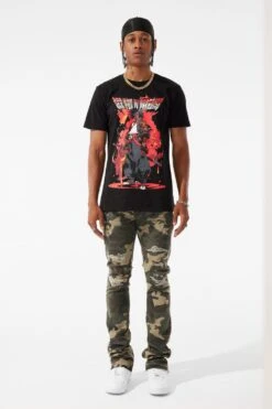 Martin Stacked - Tribeca Twill Pants (Woodland) -Jordan Craig Shop JTF990RC WOODLAND MODEL1