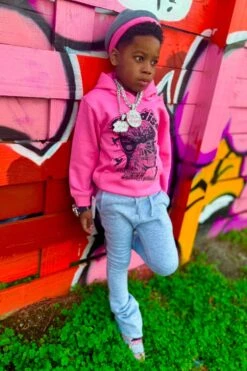 Kids Cranial Paradise Pullover Hoodie (Pink) -Jordan Craig Shop KIDS CRANIAL PINK MODEL1 e3d8b818 14f3 4ad9 a070 25444e5d8662