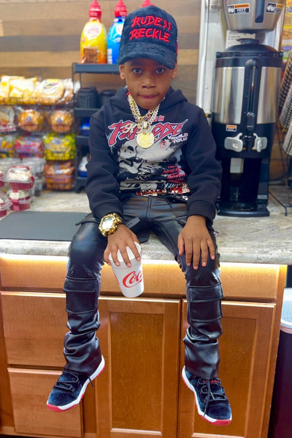 Kids Head Banger Pullover Hoodie (Black) 2 Kids Head Banger Pullover Hoodie (Black) - Image 2