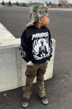 Kids Reincarnation Pullover Hoodie (Black) 8 Kids Reincarnation Pullover Hoodie (Black) -Jordan Craig Shop KIDS RESSURECTION MODEL2 665e6dc7 51e7 4ad3 8126 f0055337cbec