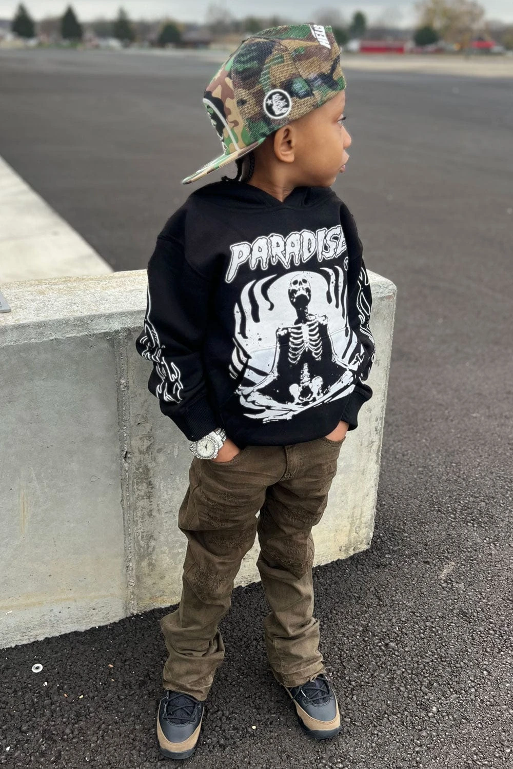 Kids Reincarnation Pullover Hoodie (Black) 4 Kids Reincarnation Pullover Hoodie (Black) - Image 4