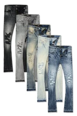 Kids Stacked Attitude Denim 5 Pack