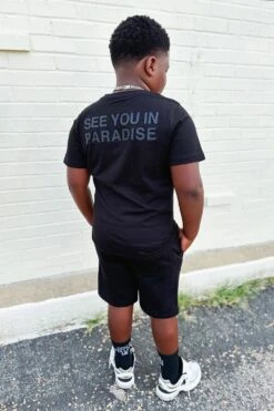 Kids Paradise Tonal T-Shirt 22 Kids Paradise Tonal T-Shirt -Jordan Craig Shop KIDS SYIPTEE BLACK MODEL3 9a14aeff 6a13 471f 9166 2ed0b3ef7e5e