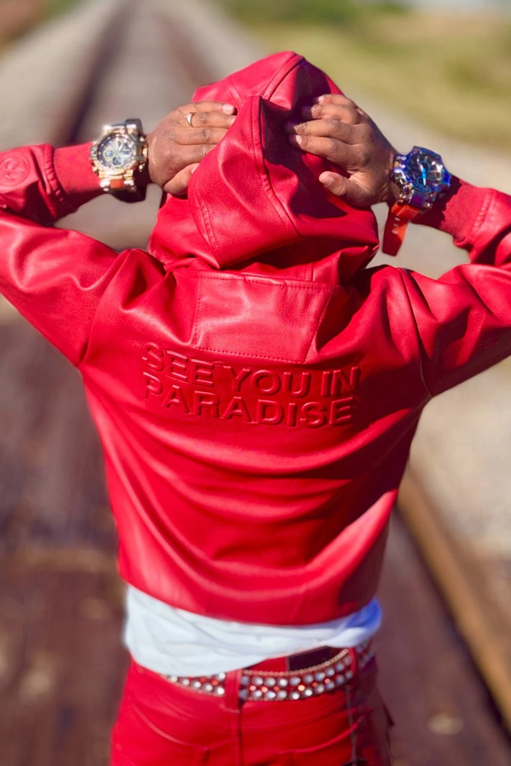 Kids Thriller Pullover Hoodie (Red) 3 Kids Thriller Pullover Hoodie (Red) - Image 3