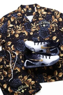 New Beginnings S/S Party Shirt (Gold) -Jordan Craig Shop NEWBEGINNINGSGRID PDP2 f05e2647 f7a4 4e34 9538 9df264bfcc1b