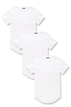 SCALLOP T-SHIRT 3 PACK (WHITEOUT)