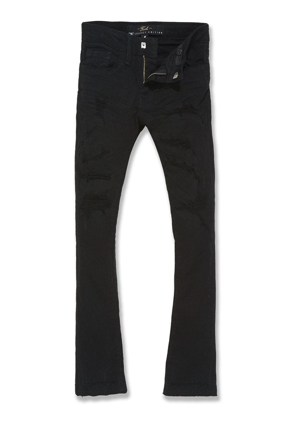 Kids Stacked Tribeca Twill Pants (Black) 1 Kids Stacked Tribeca Twill Pants (Black)