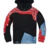 Kids Paisley Pullover Hoodie (Crimson) 4 Kids Paisley Pullover Hoodie (Crimson) -Jordan Craig Shop WEB 0001 8965HB CRIMSON F
