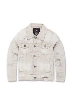 Kids Tribeca Twill Trucker Jacket (Washed Colors) 12 Kids Tribeca Twill Trucker Jacket (Washed Colors) -Jordan Craig Shop WEB 0001 JJ950RK CREAM CLOUD F