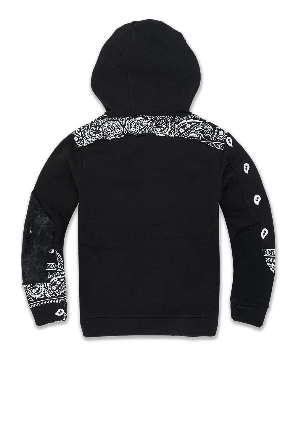 Kids Paisley Pullover Hoodie (Noir) 2 Kids Paisley Pullover Hoodie (Noir) - Image 2