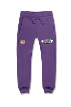Kids OG Plush Jogger Sweatpants (Purple)