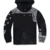 Kids Paisley Pullover Hoodie (Noir) -Jordan Craig Shop WEB 0003 8965HB NOIR F