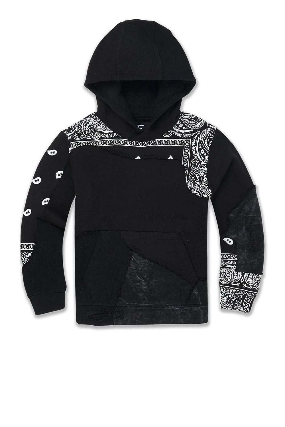 Kids Paisley Pullover Hoodie (Noir) 1 Kids Paisley Pullover Hoodie (Noir)