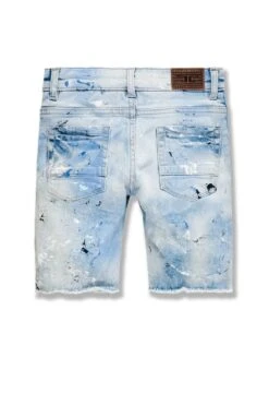 Kids Odyssey Striped Denim Shorts 17 Kids Odyssey Striped Denim Shorts -Jordan Craig Shop WEB 0003 J3175SK ICEBLUE B