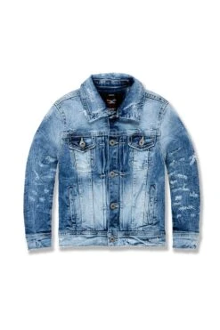 Kids Hamilton Denim Trucker Jacket -Jordan Craig Shop WEB 0003 JJ300RB AGEDWASH F