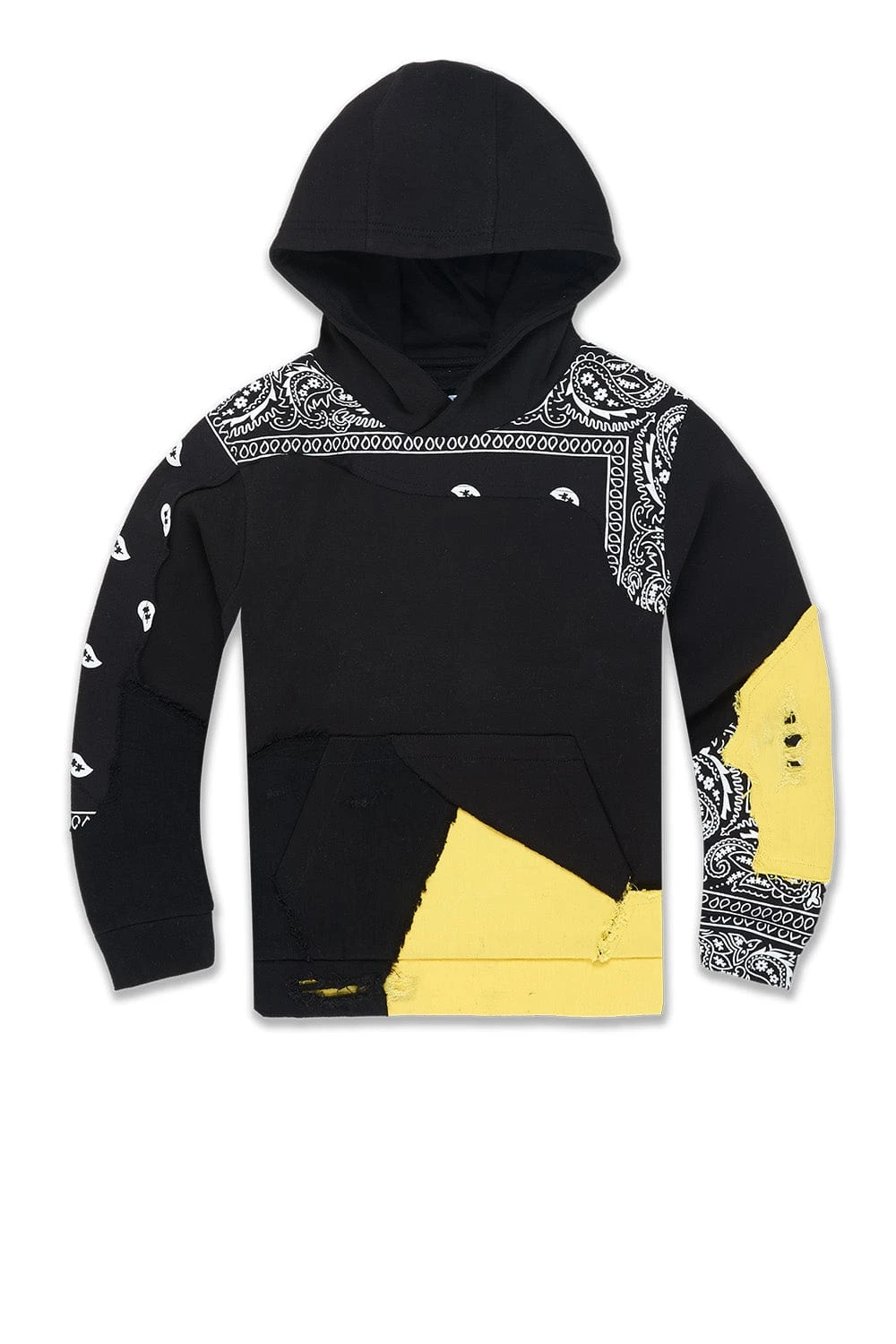 Kids Paisley Pullover Hoodie (Pollen) 1 Kids Paisley Pullover Hoodie (Pollen)