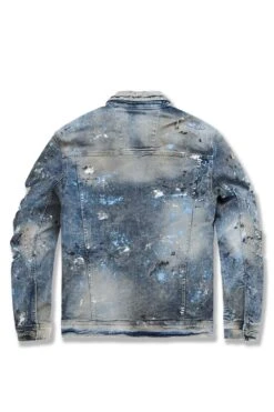 Sparta Striped Denim Jacket (University Blue) -Jordan Craig Shop WEB 0005 91526 UNIVERSITYBLUE B