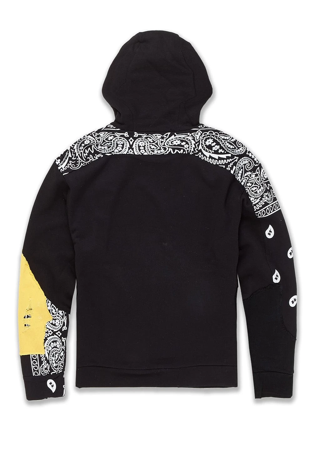 Big Men's Paisley Pullover Hoodie (Pollen) 2 Big Men's Paisley Pullover Hoodie (Pollen) - Image 2