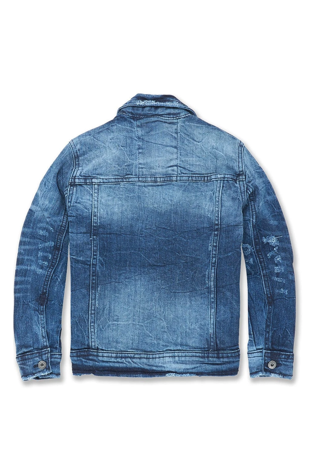 Kids Bayside Denim Trucker Jacket (Deep Blue) 4 Kids Bayside Denim Trucker Jacket (Deep Blue) - Image 4