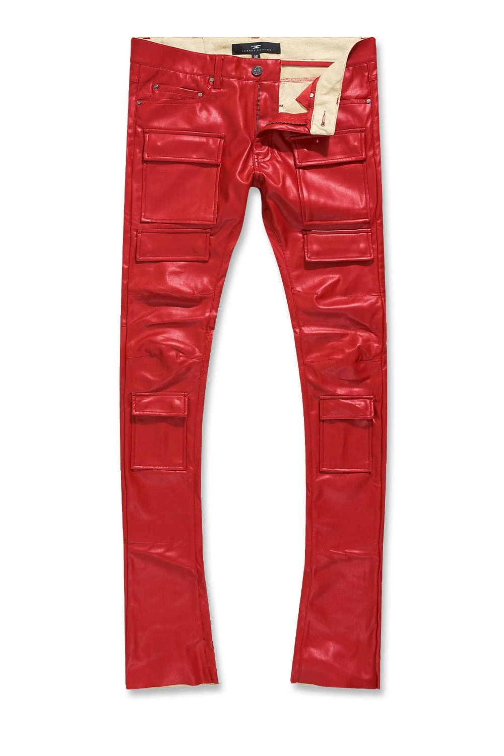 Ross Stacked - Thriller Cargo Pants (Red) 2 Ross Stacked - Thriller Cargo Pants (Red) - Image 2