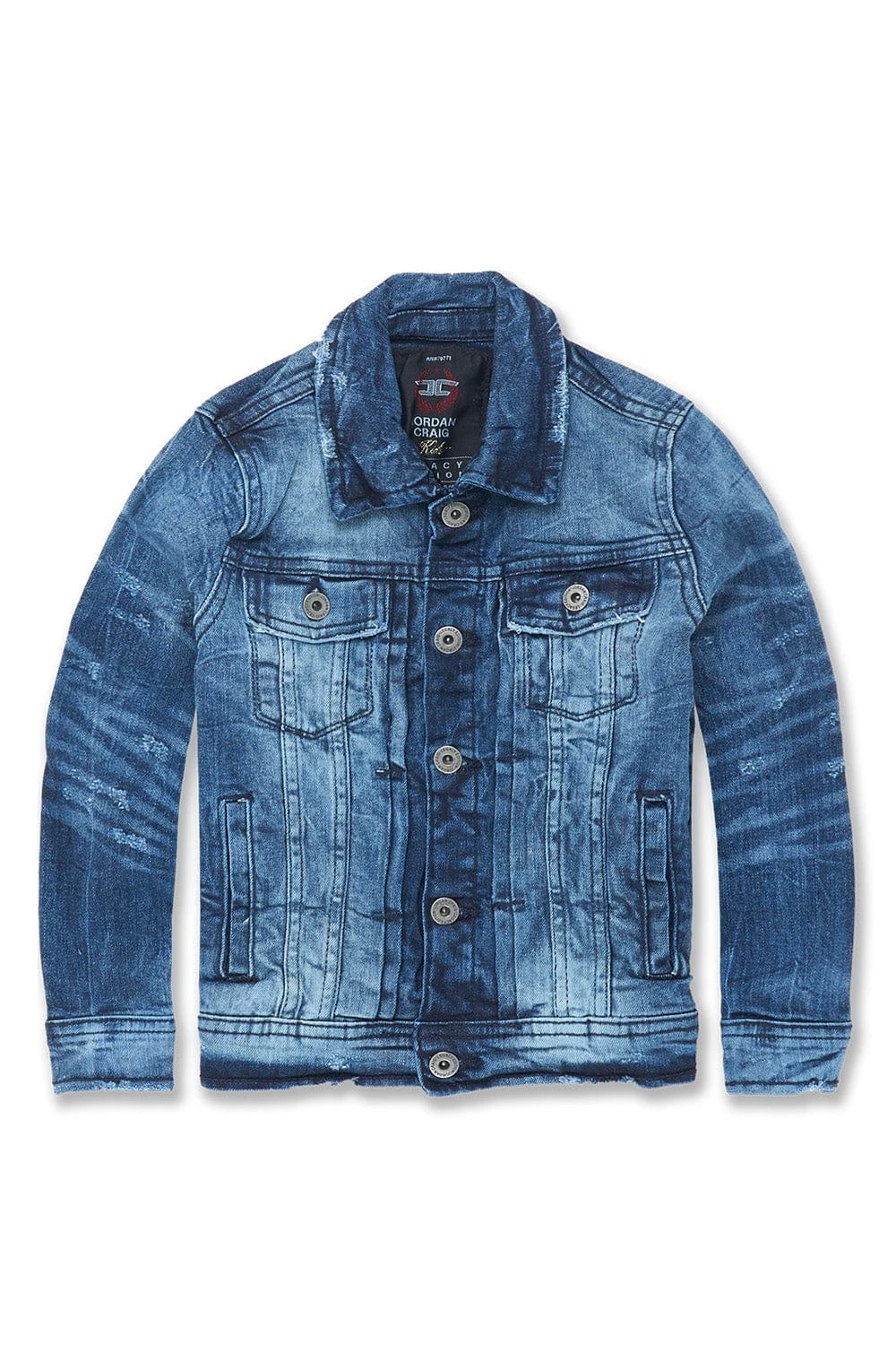 Kids Bayside Denim Trucker Jacket (Deep Blue) 1 Kids Bayside Denim Trucker Jacket (Deep Blue)