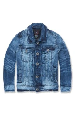 Kids Bayside Denim Trucker Jacket 16 Kids Bayside Denim Trucker Jacket -Jordan Craig Shop WEB 0007 JJ350RK DEEP BLUE F fea540d3 0daa 4be4 bc28 e660ab1779e1