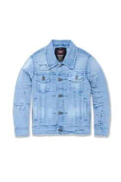 Kids Tribeca Twill Trucker Jacket (Washed Colors) 10 Kids Tribeca Twill Trucker Jacket (Washed Colors) -Jordan Craig Shop WEB 0007 JJ950RK SKY FOAM F 788b593a 5968 4e96 b6bb 5a7cbd85facc