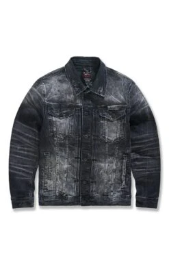Desperado Denim Trucker Jacket 19 Desperado Denim Trucker Jacket -Jordan Craig Shop WEB 0008 JJ351R BLACK SHADOW F