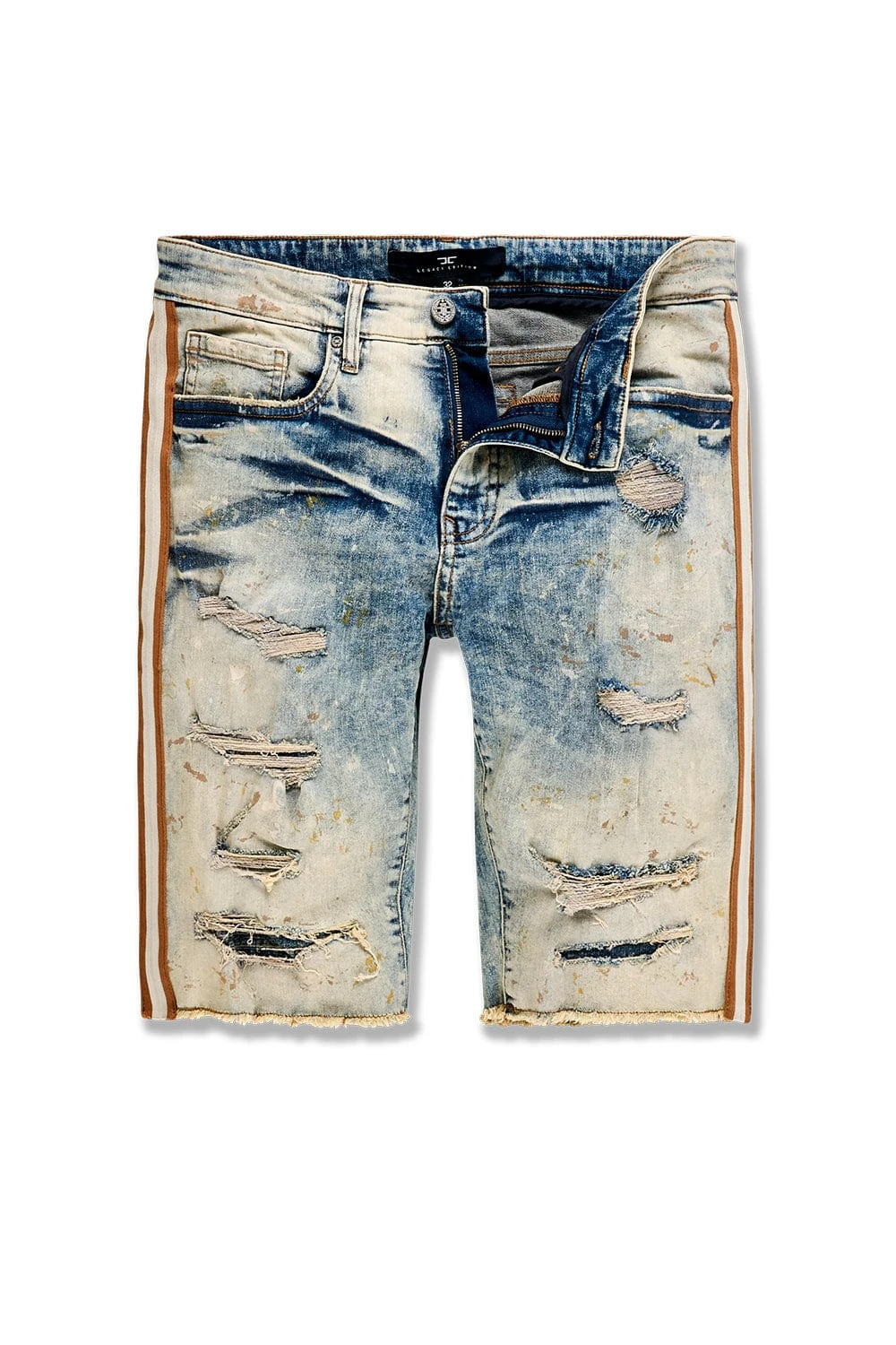 Big Men's OG Odyssey Striped Denim Shorts 11 Big Men's OG Odyssey Striped Denim Shorts - Image 11