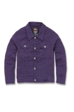 Kids Tribeca Twill Trucker Jacket (Core Colors) 22 Kids Tribeca Twill Trucker Jacket (Core Colors) -Jordan Craig Shop WEB 0013 JJ900RK COURT PURPLE F 3c7fc4ed e790 4081 87e4 2ded604c0892
