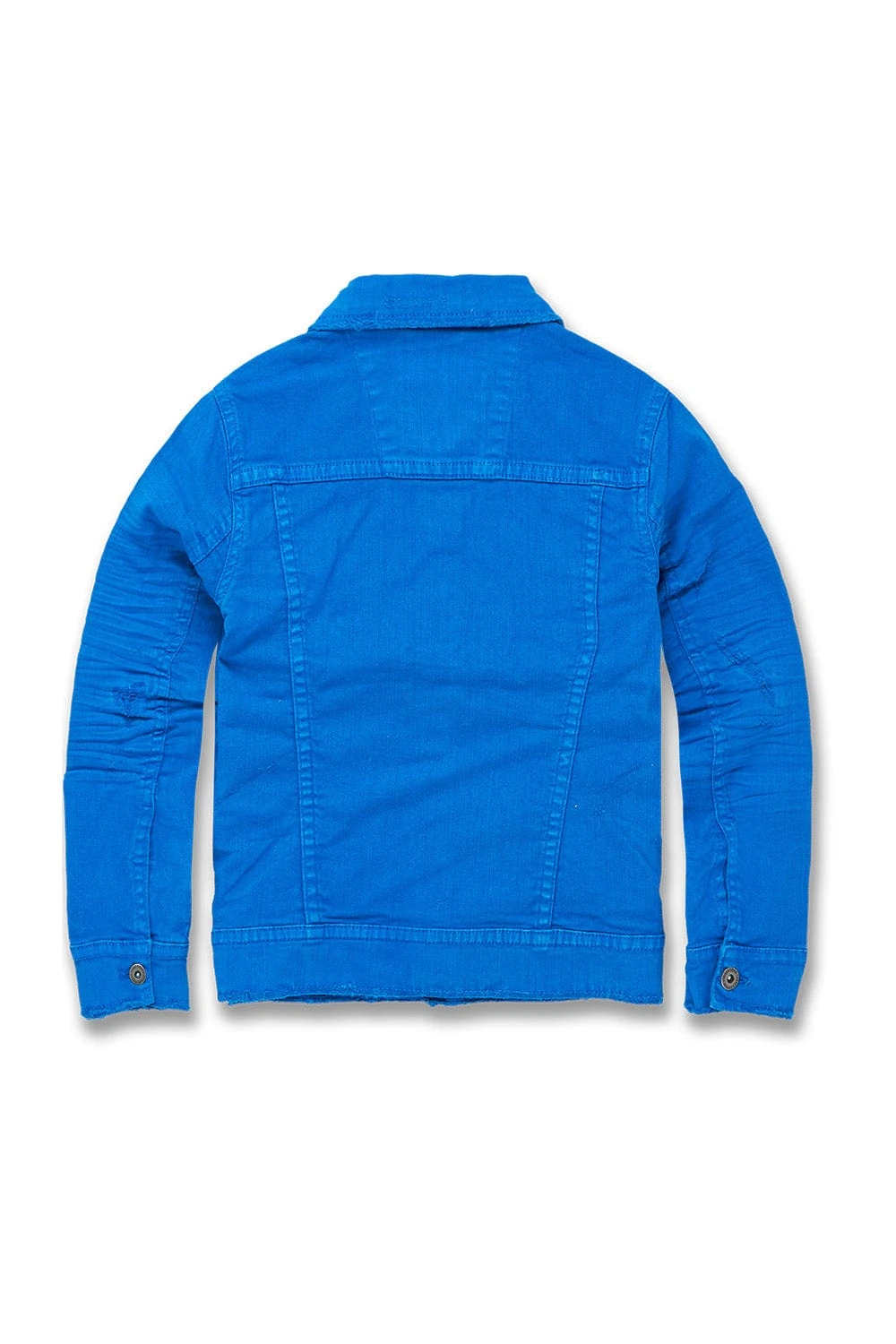 Kids Tribeca Twill Trucker Jacket (Royal) 2 Kids Tribeca Twill Trucker Jacket (Royal) - Image 2