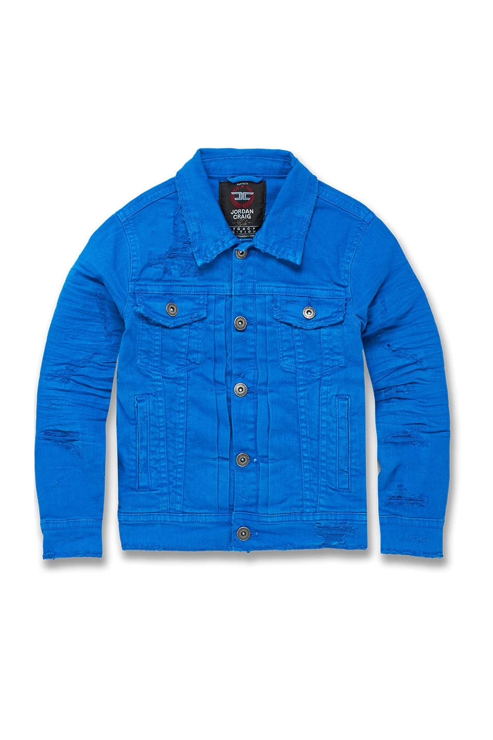Kids Tribeca Twill Trucker Jacket (Royal) 1 Kids Tribeca Twill Trucker Jacket (Royal)