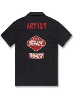 Kids The Re-Up Mechanic Shirt -Jordan Craig Shop WEB 2051K BLACK B
