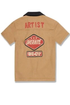 Kids The Re-Up Mechanic Shirt -Jordan Craig Shop WEB 2051K WHEAT B