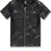 Kids Thriller Full Zip S/S Shirt -Jordan Craig Shop WEB 2055K BLACK F