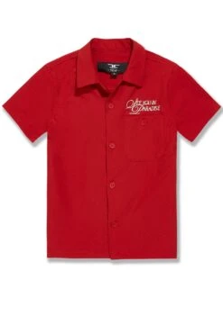 Kids Oakland Mechanic S/S Shirt 29 Kids Oakland Mechanic S/S Shirt -Jordan Craig Shop WEB 2061K RED F